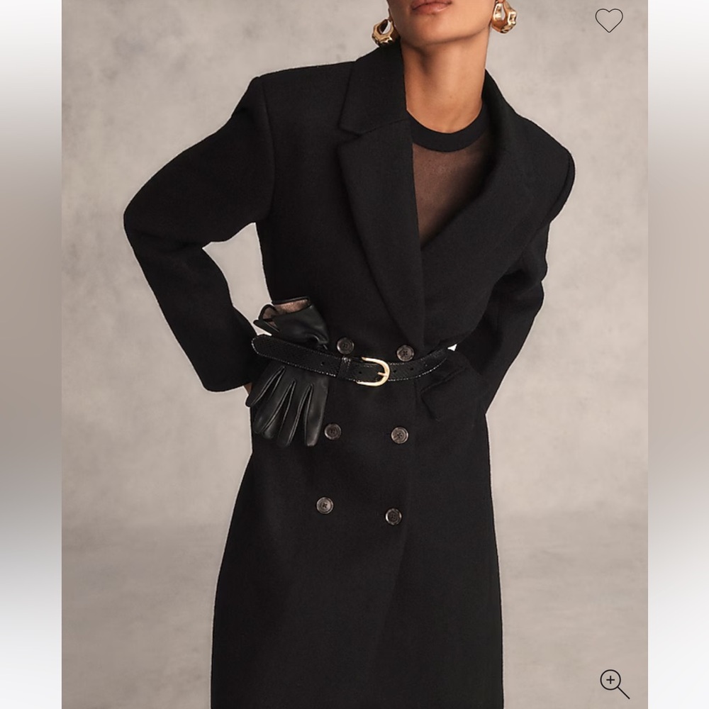 NTW J Crew black Palais Coat - Size 00